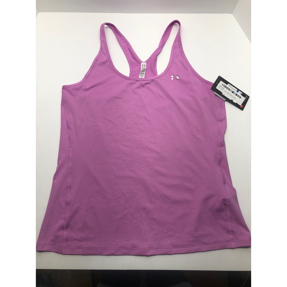Under Armour UA XL Extra Large Racerback Fitted Workout Tank Top Violet